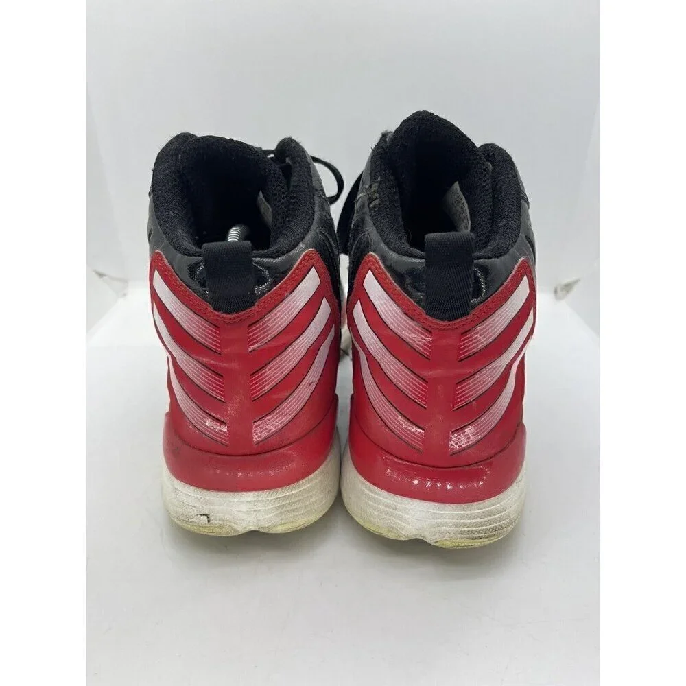 Adidas Adizero Shadow Sneakers G48034 Men Size: 10 Black Red Hi Top Shoes